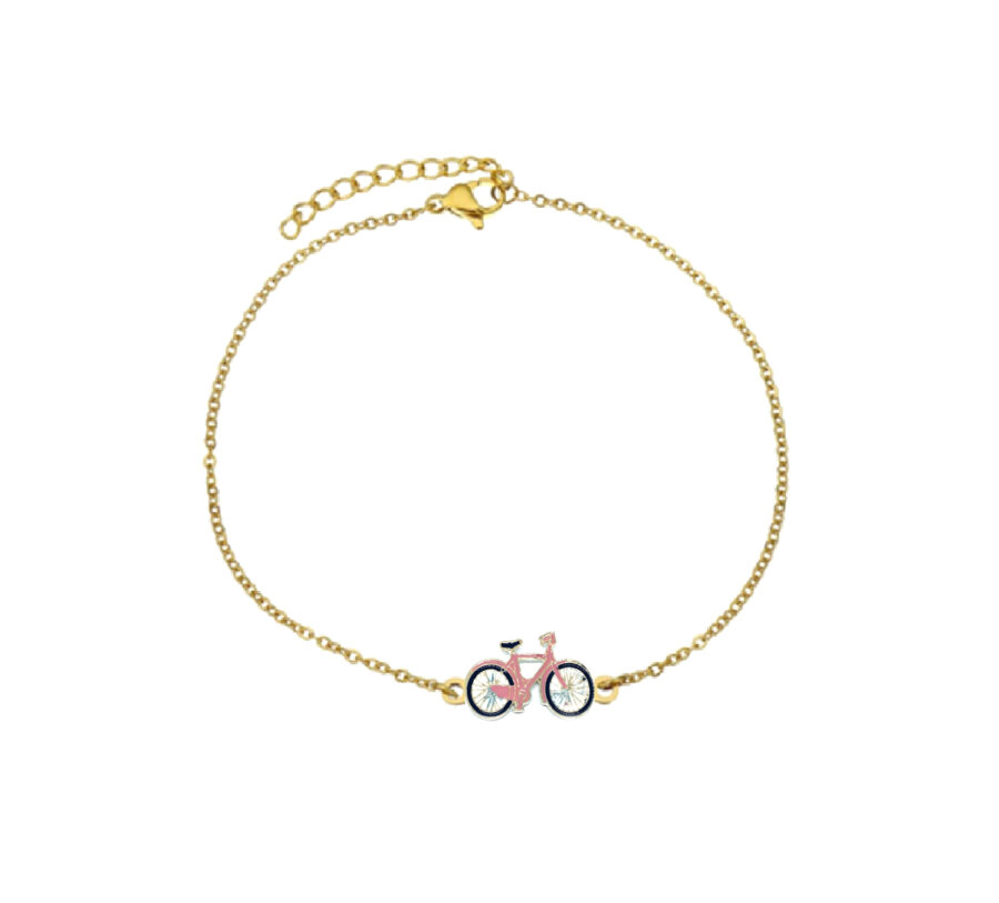 Enamel Bicycle Chain Bracelet