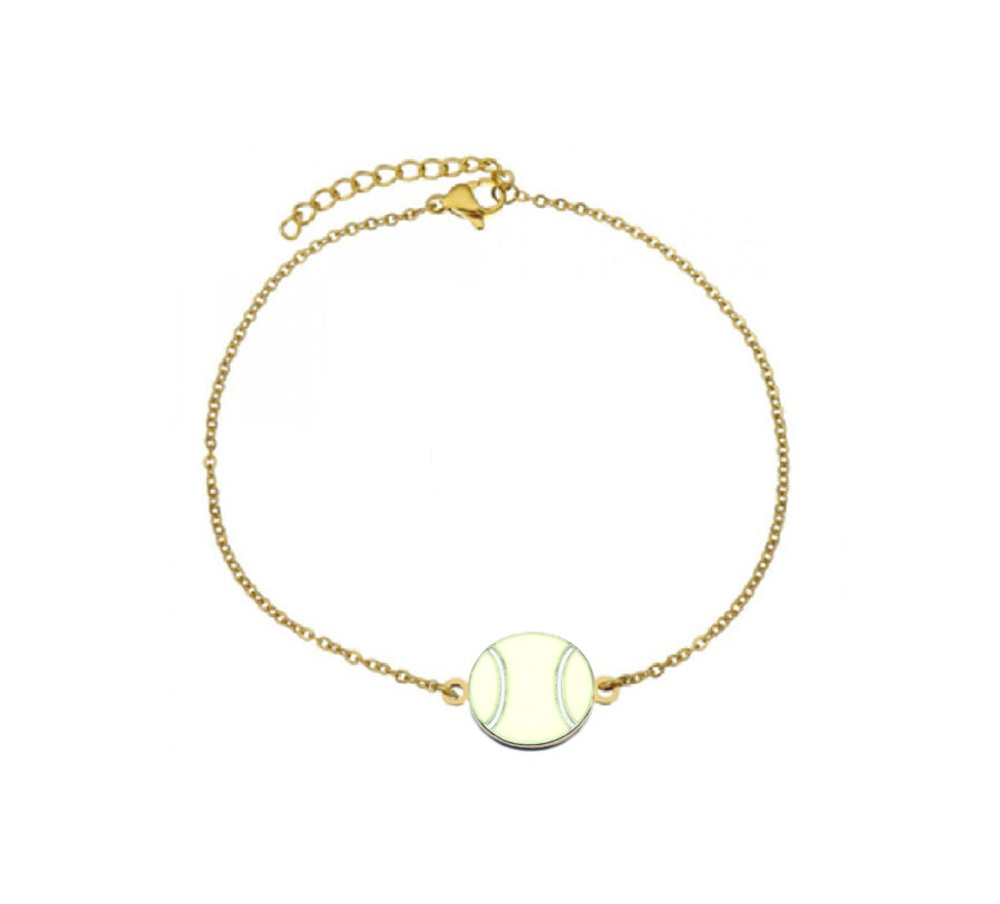 Tennis ball Chain Bracelet