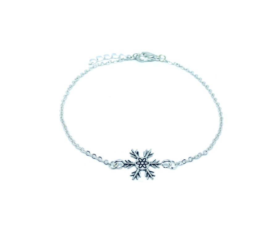 Snowflake Charm Chain Bracelet