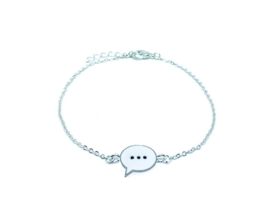 Enamel Semicolon Charm Chain Bracelet