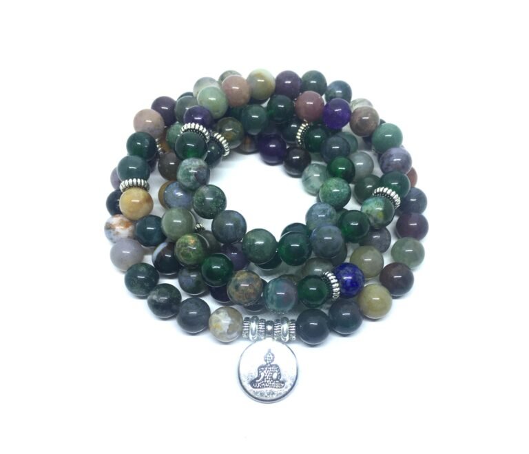 108 Agate Bead Bracelet