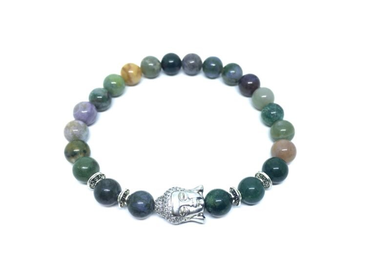 Agate Stone Buddha Bracelet