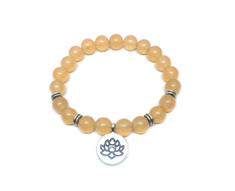 Real Citrine Bead Bracelet