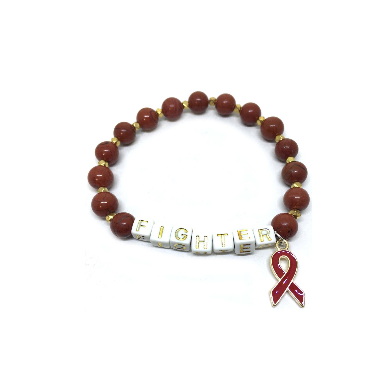 FIGHTER Awareness Bead Bracelet