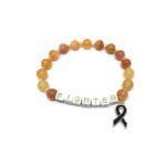 Natural Citrine Bead FIGHTER Awareness Bracelet