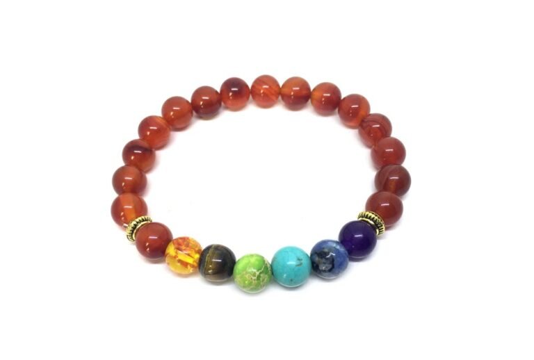 Red Agate Chakra Bracelets