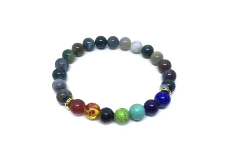 Indian Agate Chakra Bracelets