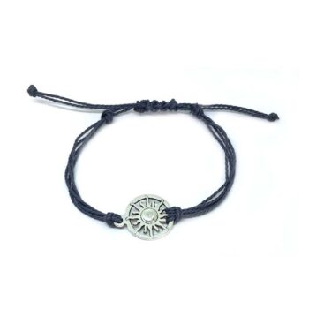 String Bracelet with Sun Charm