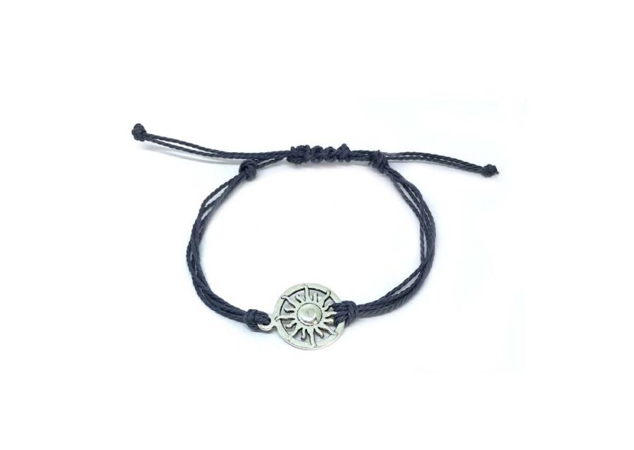 String Bracelet with Sun Charm