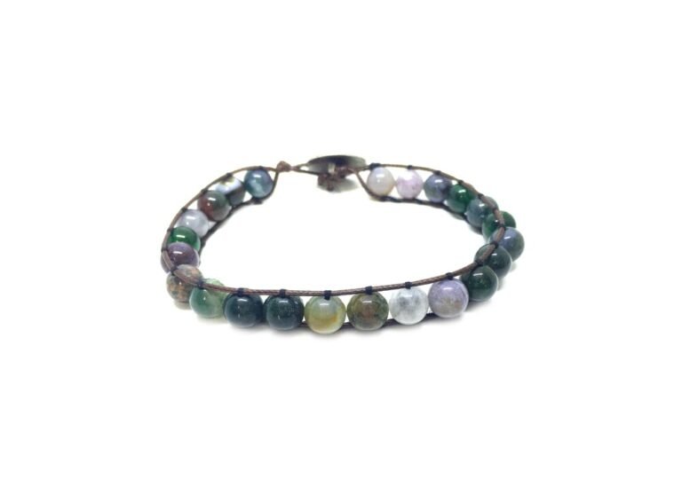 Agate Gemstone Wrap Bracelet