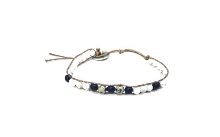 Howlite Beaded Wrap Bracelet