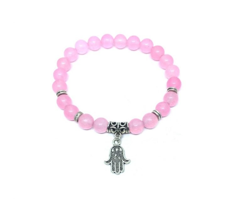 Rose Quartz Hamsa Bracelet