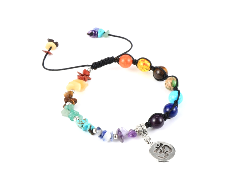 Chakra Bracelet with Buddha Charm