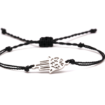 Hamsa Wax String Bracelet