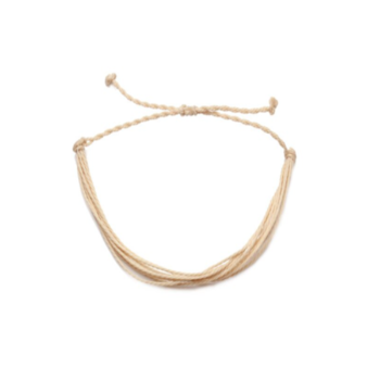 Tan Waterproof Wax String Bracelet