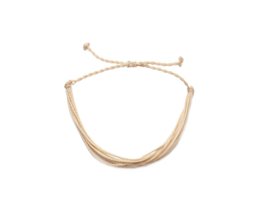 Tan Waterproof Wax String Bracelet