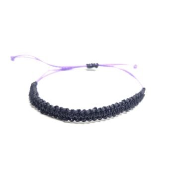 Black Braided String Bracelet