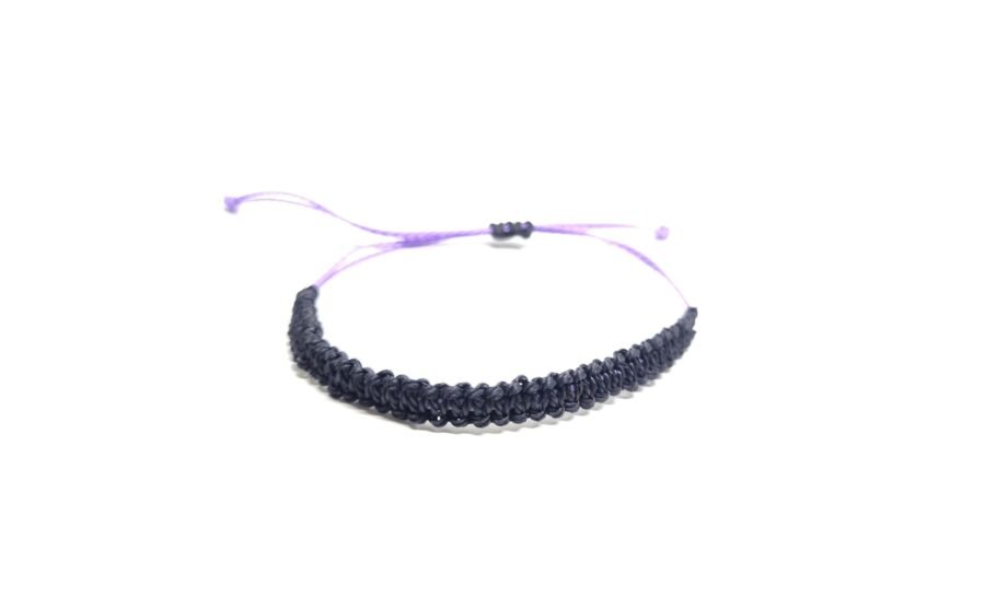 Black Braided String Bracelet