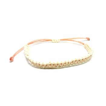 White Braided String Bracelet