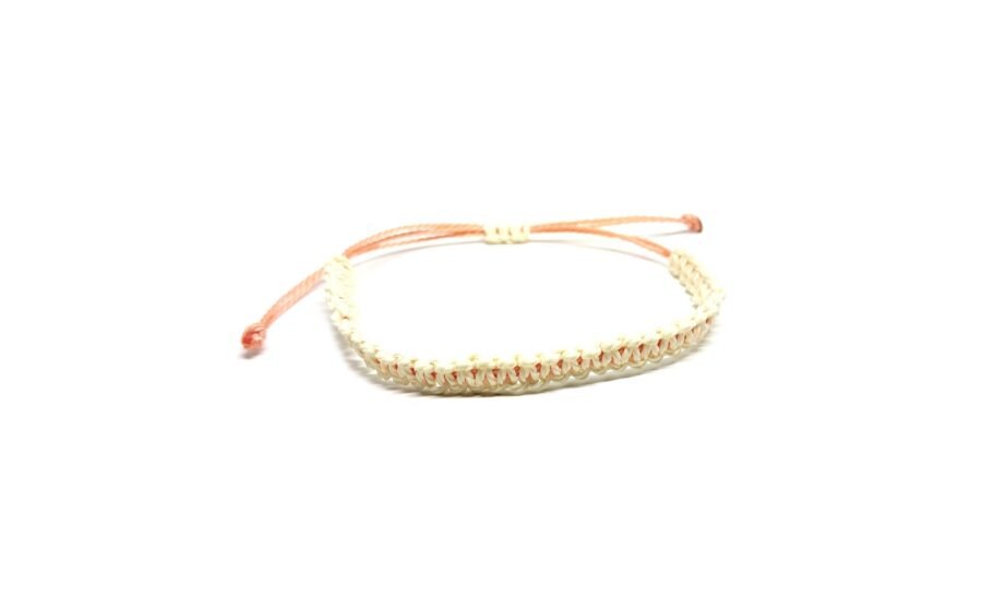 White Braided String Bracelet