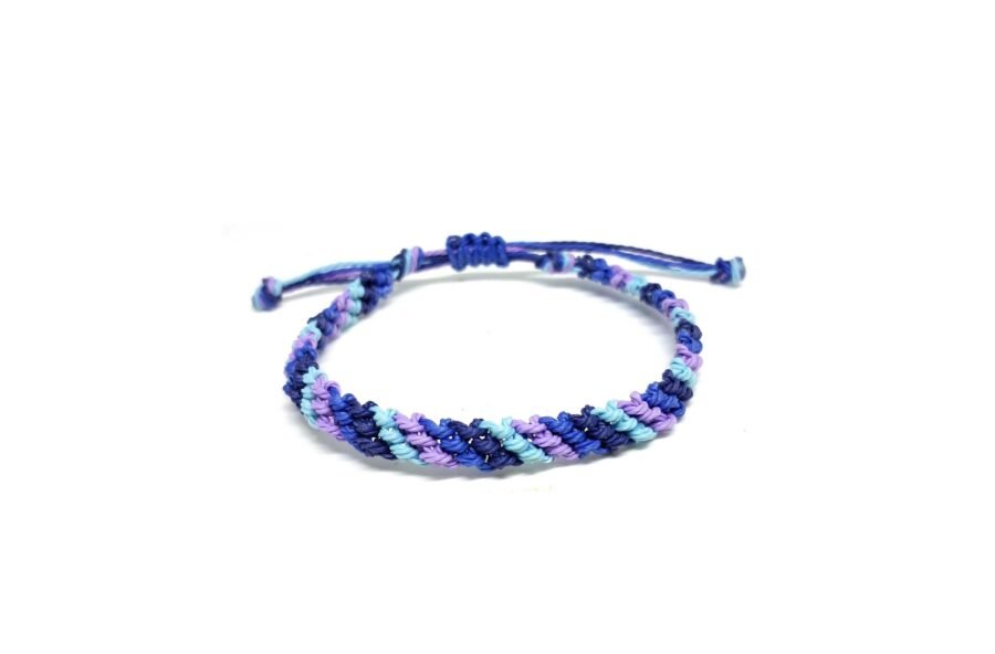 Colorful Multithread Waxed String Braided Waterproof Bracelet