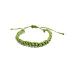 Green Waxed String Waterproof Braided Bracelet