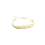 White Wax String Braided Friendship Bracelet