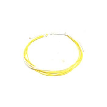 Yellow 7 String Friendship Bracelet