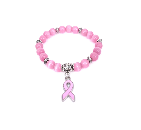 Breast Cancer Beaded Bracelets