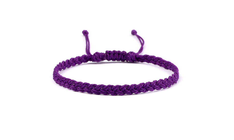 Epilepsy Awareness Braided Bracelets