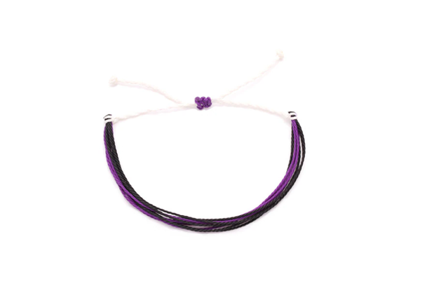 Purple Epilepsy Awareness Bracelet