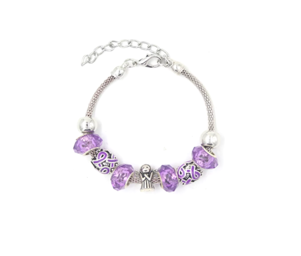 Epilepsy Awareness Charm Bracelet