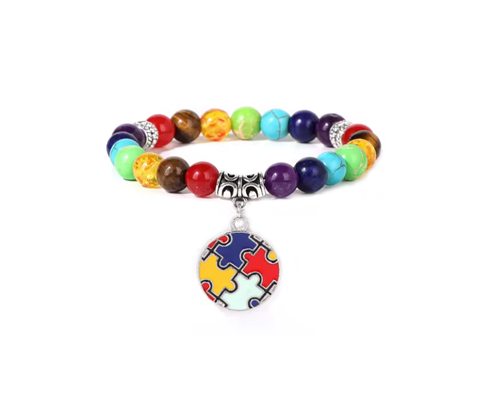 Autism Awareness Chakra Bracelet