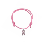 ZBRS-002 Breast Cancer Awareness Cord Bracelet