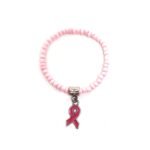 Beaded Breast Cancer Awareness Bracelets