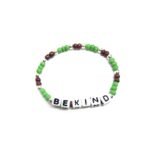 Green 'Be Kind' Bead Bracelet