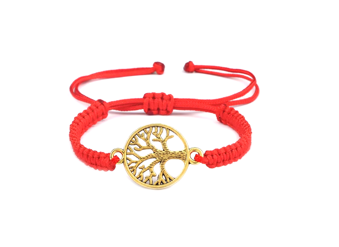 Red Tree Of Life Jewelry Bracelet