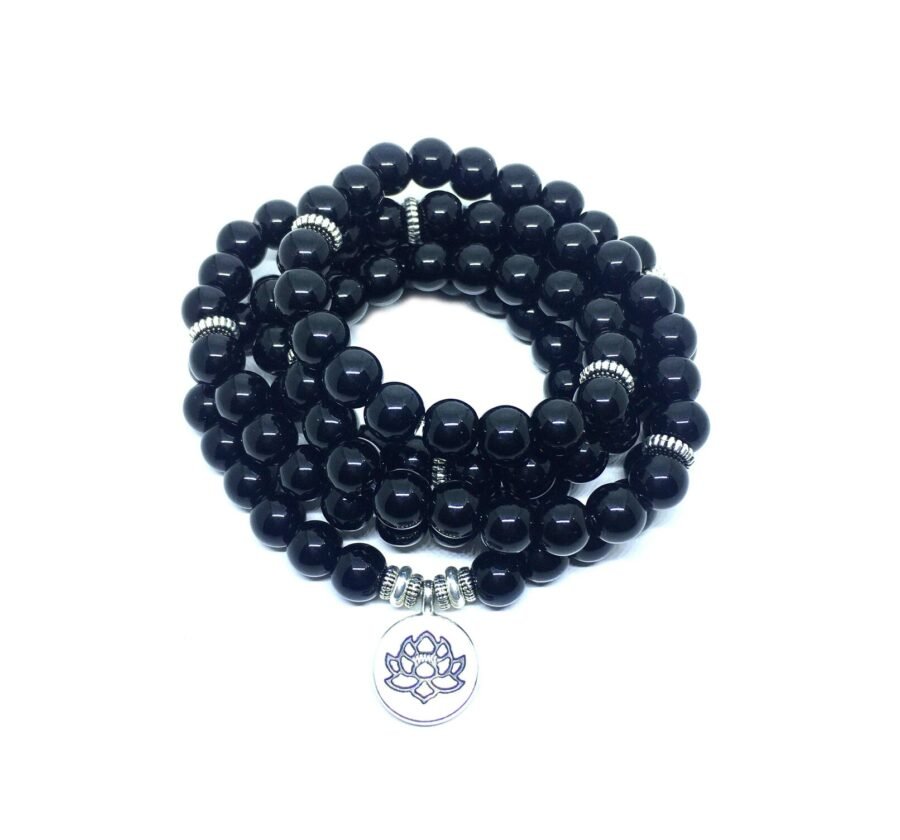 Black Tourmaline Men's Mala Bracelet