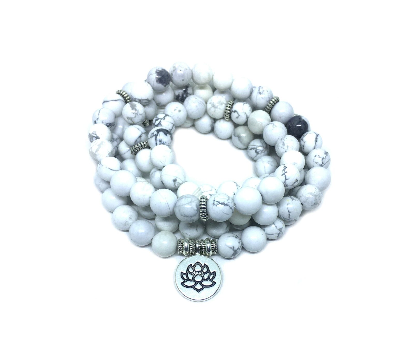 Howlite Men's Mala Bracelet