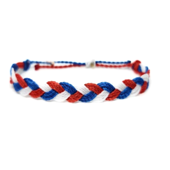 The USA Patriotic Braided Bracelet