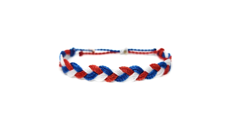 The USA Patriotic Braided Bracelet