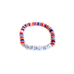 America Patriotic Polymer Clay Bracelet