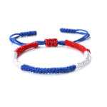 Handmade USA Patriotic Cord Bracelet