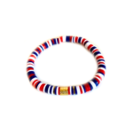 ZPATR-013 America Flag Patriotic Stretch Bracelet