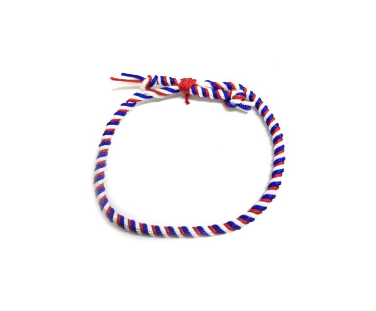 American Patriotic Braided Bracelet