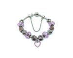 ZPRP-011 Purple European Charm Bracelet