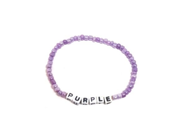 Purple Seed Bead Bracelet